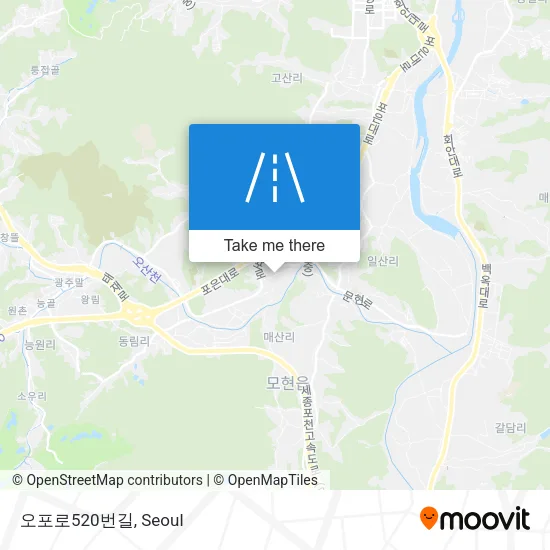 오포로520번길 map