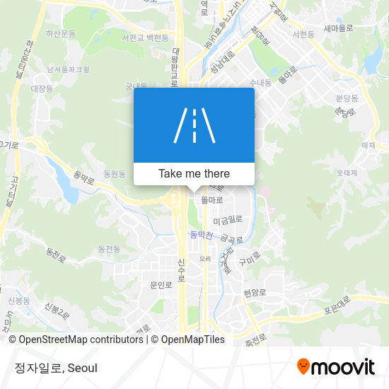 정자일로 map