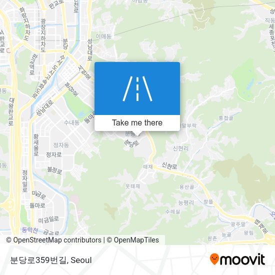 분당로359번길 map