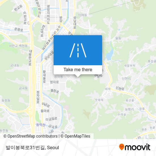 발이봉북로31번길 map
