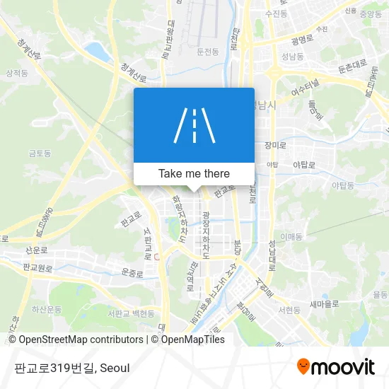 판교로319번길 map