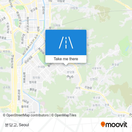 분당교 map