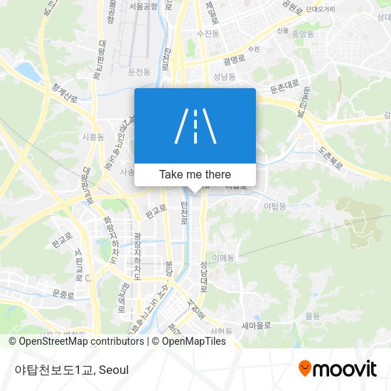 야탑천보도1교 map
