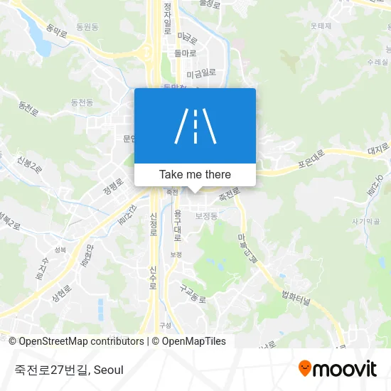 죽전로27번길 map