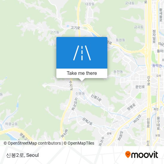 신봉2로 map