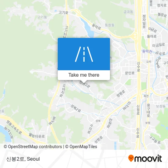 신봉2로 map