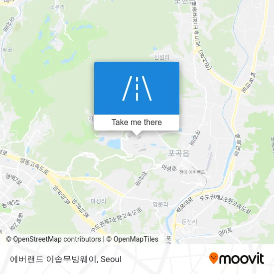에버랜드 이솝무빙웨이 map