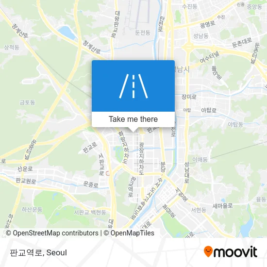 판교역로 map