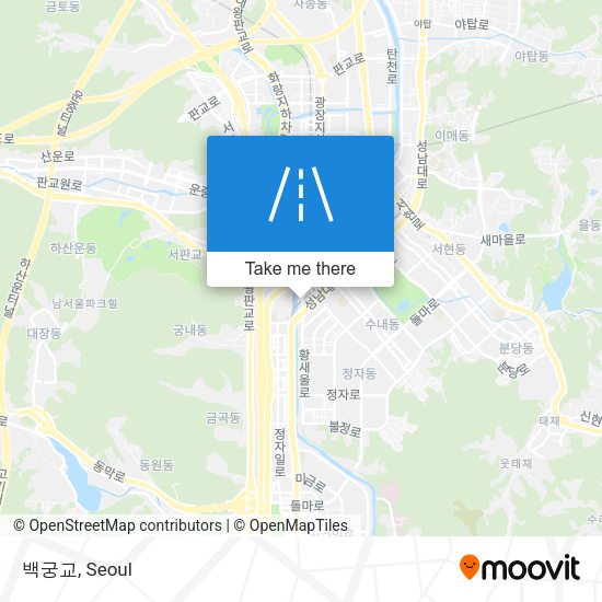 백궁교 map