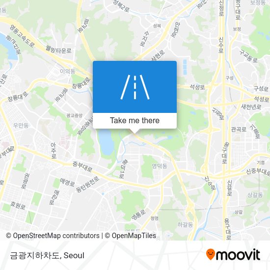 금광지하차도 map