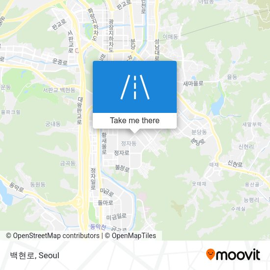 백현로 map