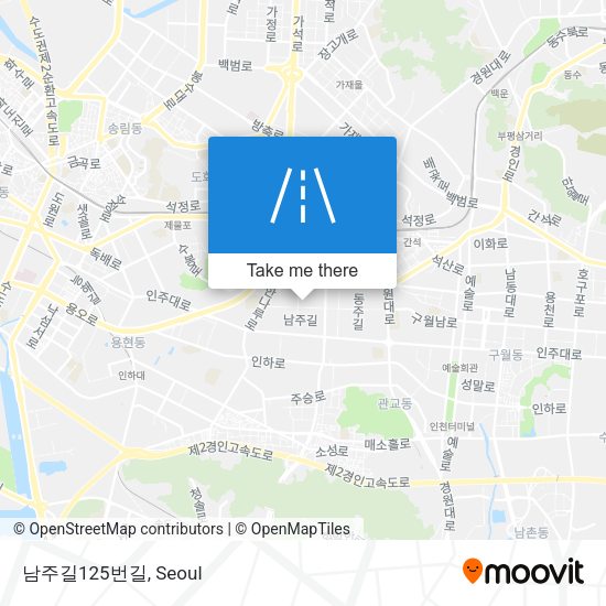 남주길125번길 map