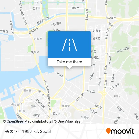 중봉대로198번길 map