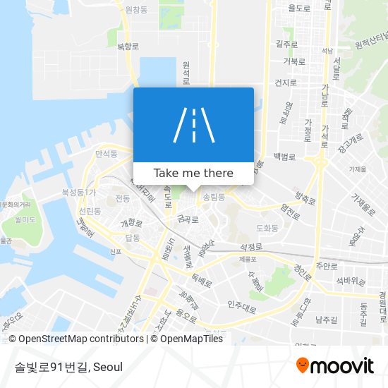 솔빛로91번길 map