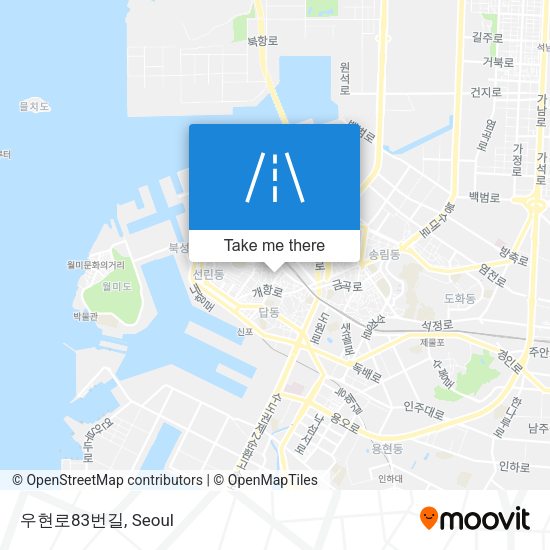 우현로83번길 map