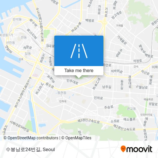 수봉남로24번길 map