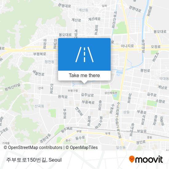 주부토로150번길 map