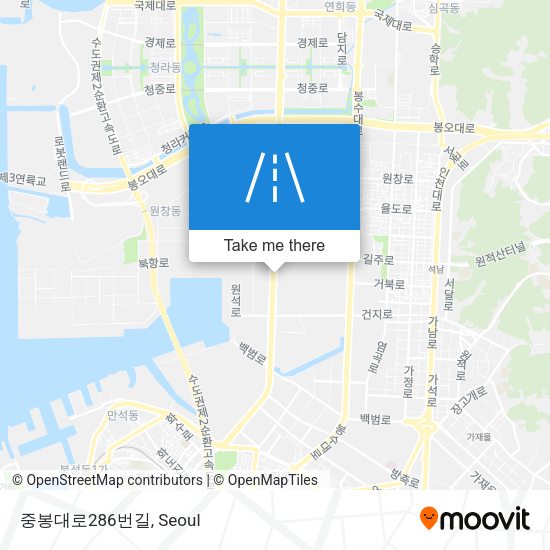 중봉대로286번길 map