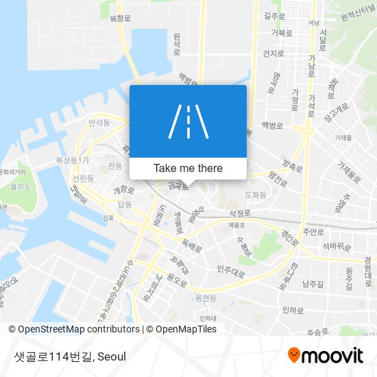 샛골로114번길 map