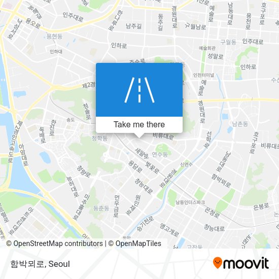 함박뫼로 map