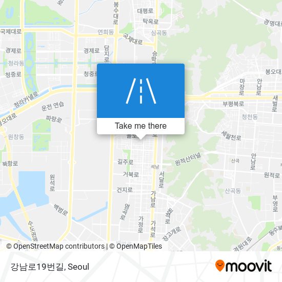 강남로19번길 map