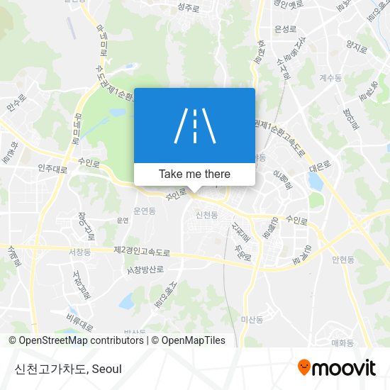 신천고가차도 map