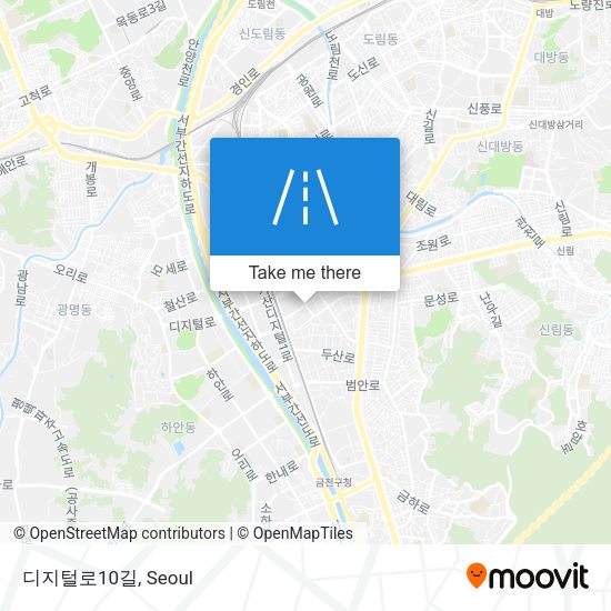 디지털로10길 map