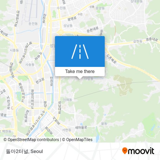 돌마2터널 map