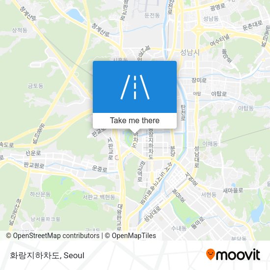 화랑지하차도 map