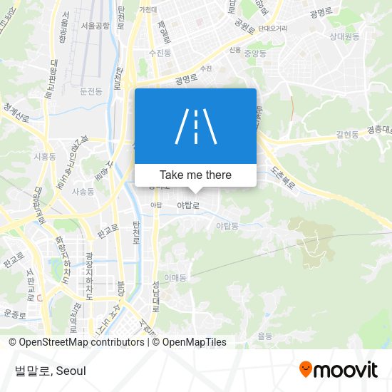 벌말로 map