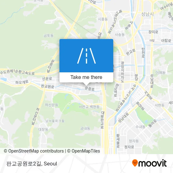 판교공원로2길 map