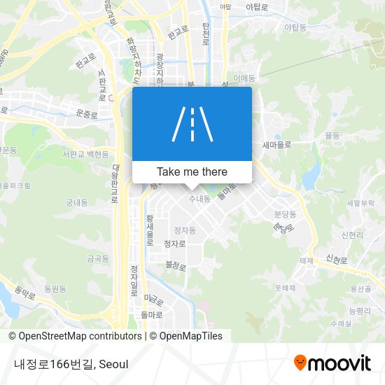 내정로166번길 map