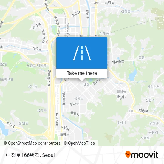 내정로166번길 map
