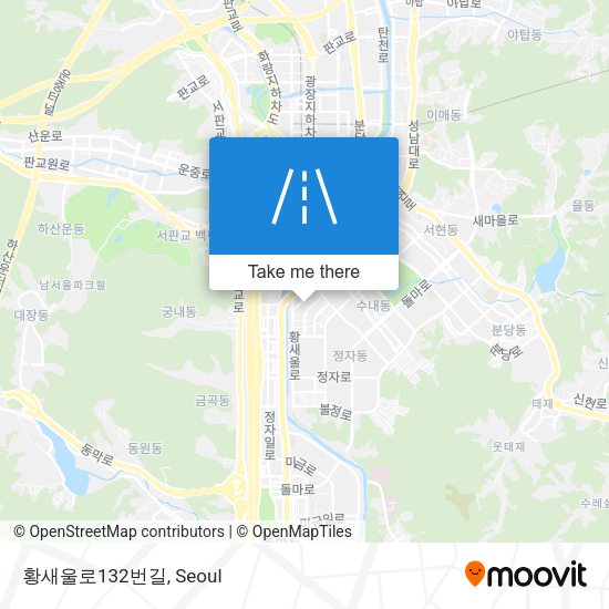 황새울로132번길 map