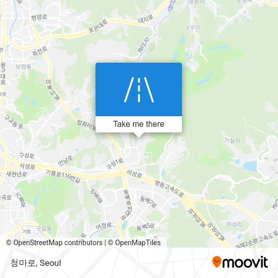 청마로 map