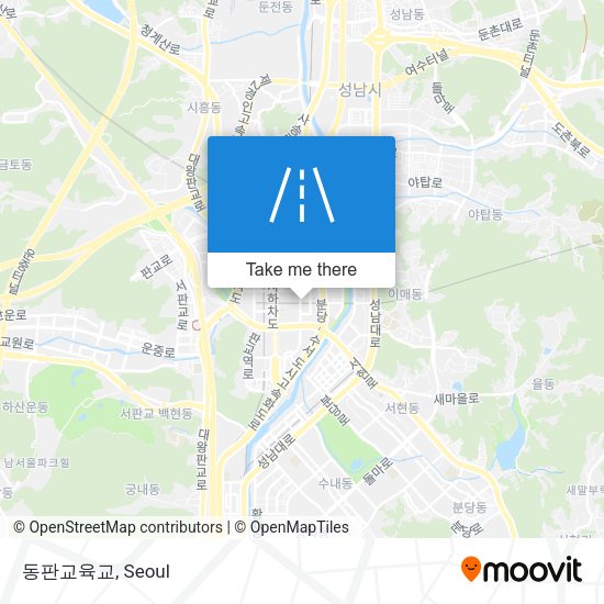 동판교육교 map