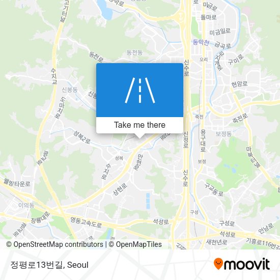 정평로13번길 map