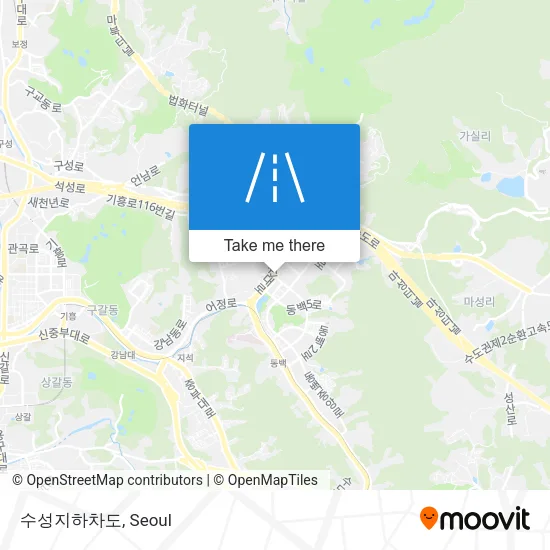 수성지하차도 map