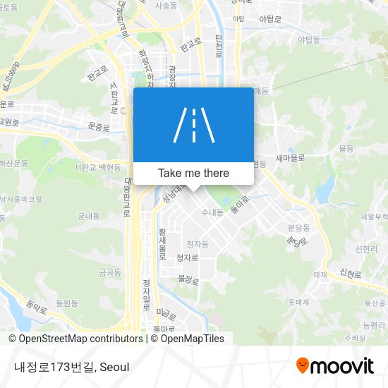 내정로173번길 map