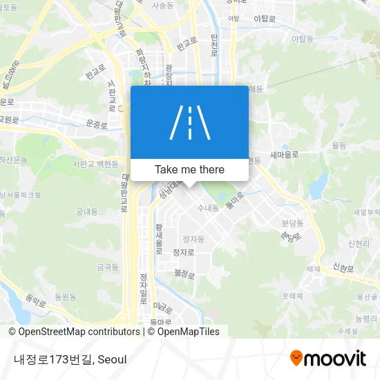내정로173번길 map