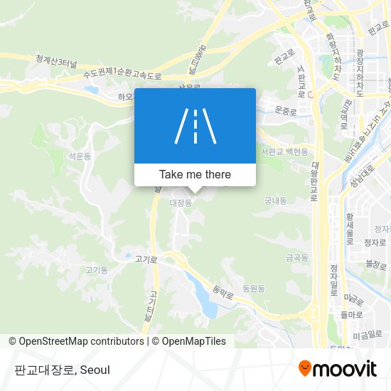 판교대장로 map