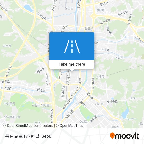 동판교로177번길 map