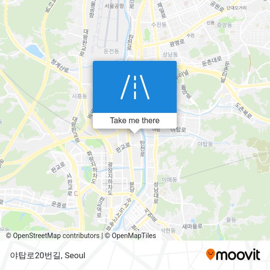 야탑로20번길 map