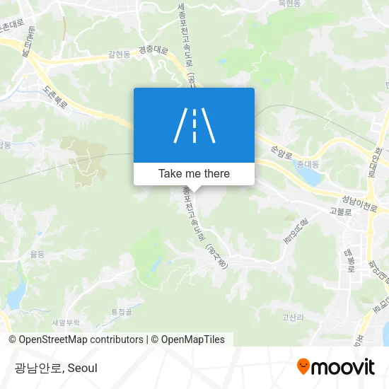 광남안로 map