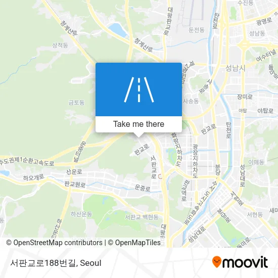 서판교로188번길 map