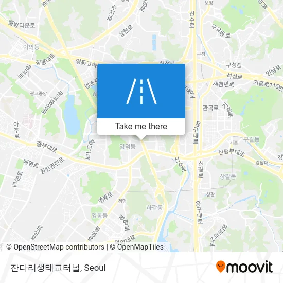 잔다리생태교터널 map
