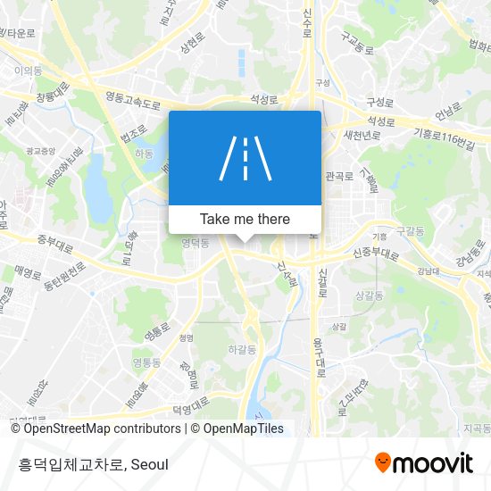 흥덕입체교차로 map