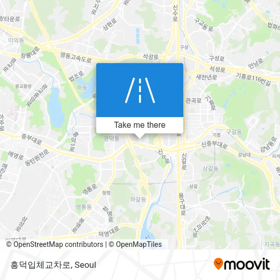 흥덕입체교차로 map