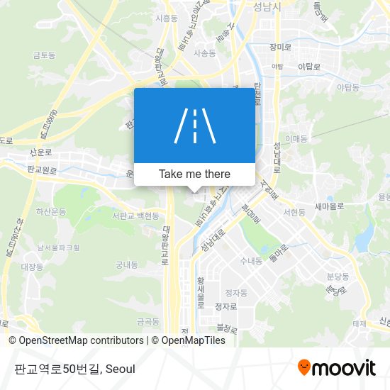 판교역로50번길 map