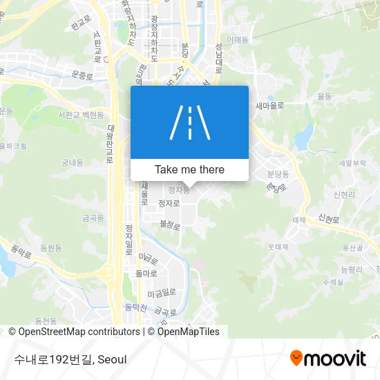수내로192번길 map